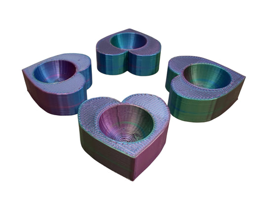 Pack of 4 Multicolor Displays for 5/8" to 1" Marbles lot 5514