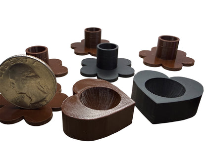 9 Black and Brown Displays for 5/8" to 1" Marbles lot 8815