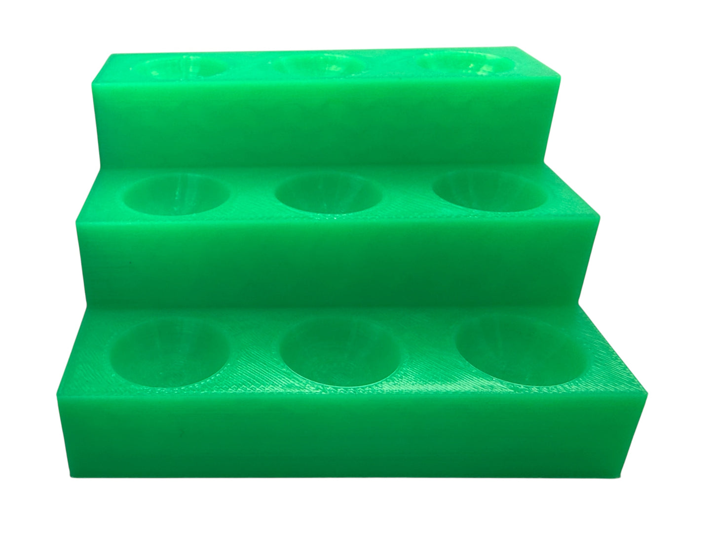 Green 3 Tier Display for 5/8" to .72" Marbles Lot 8852